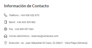 Información de Contacto